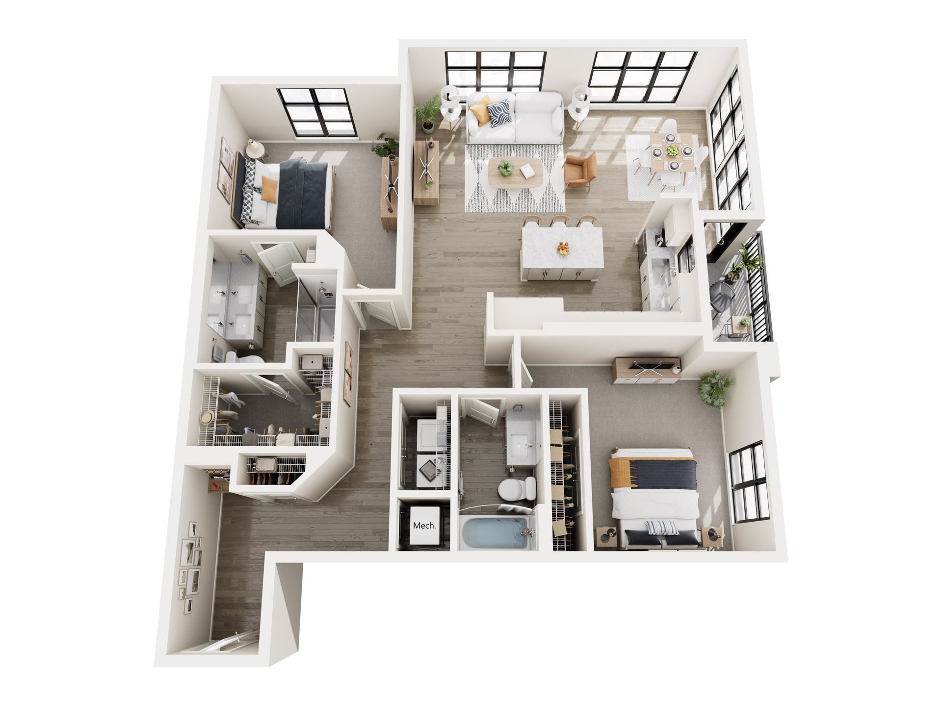 Floor plan layout diagram for B5